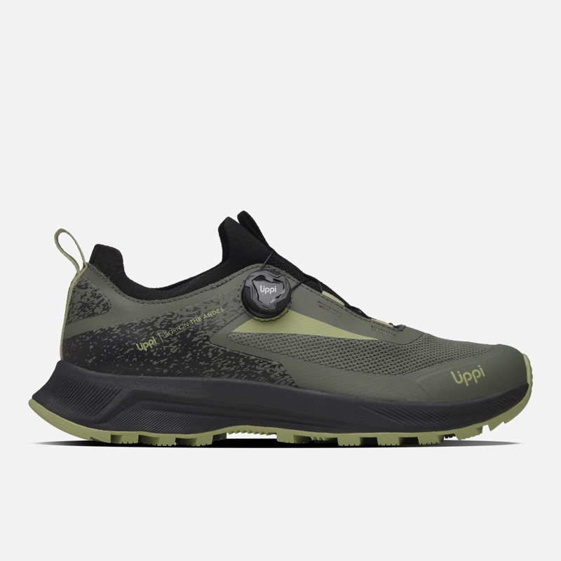 ZAPATILLA HOMBRE LIGHT KNIT TWIST NEGRO / VERDE LIPPI I26 - 1