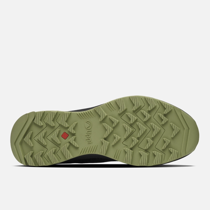 ZAPATILLA HOMBRE LIGHT KNIT TWIST NEGRO / VERDE LIPPI I26 - 3
