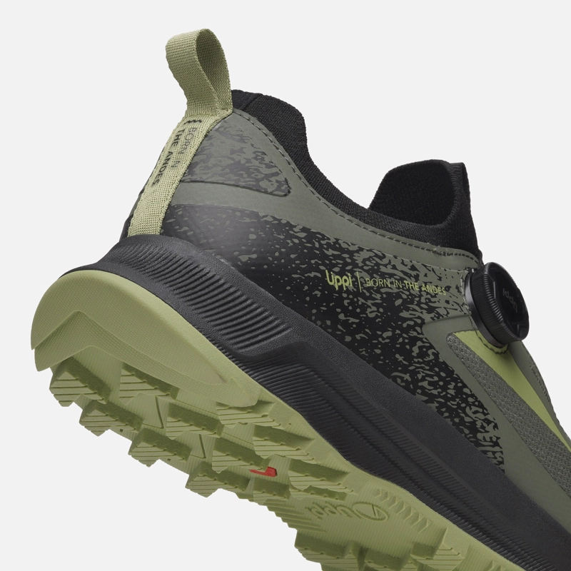 ZAPATILLA HOMBRE LIGHT KNIT TWIST NEGRO / VERDE LIPPI I26 - 8