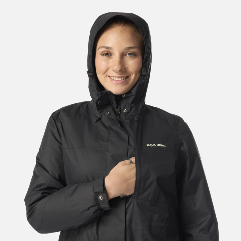 CHAQUETA MUJER TERRANOVA NEGRO HAKA HONU - 4