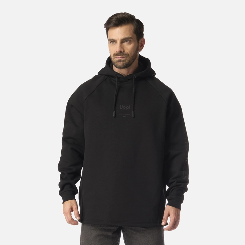 POLERON HOMBRE HEAVY DUTY HOODY SWEATSHIRT NEGRO LIPPI I26 - 1