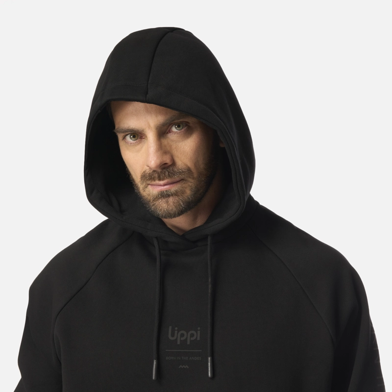 POLERON HOMBRE HEAVY DUTY HOODY SWEATSHIRT NEGRO LIPPI I26 - 4
