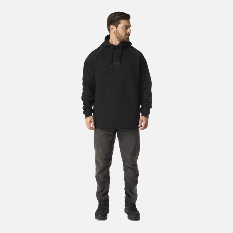 POLERON HOMBRE HEAVY DUTY HOODY SWEATSHIRT NEGRO LIPPI I26 - 6