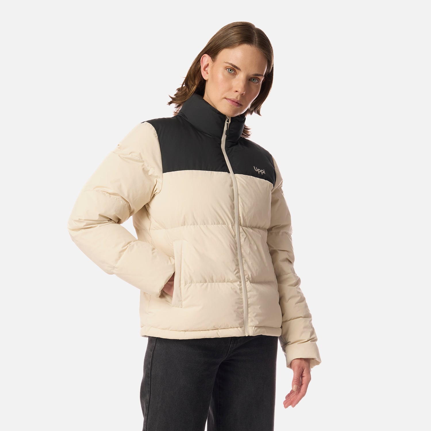 CHAQUETA MUJER URBAN DOWN JACKET CREMA LIPPI I26 - 1