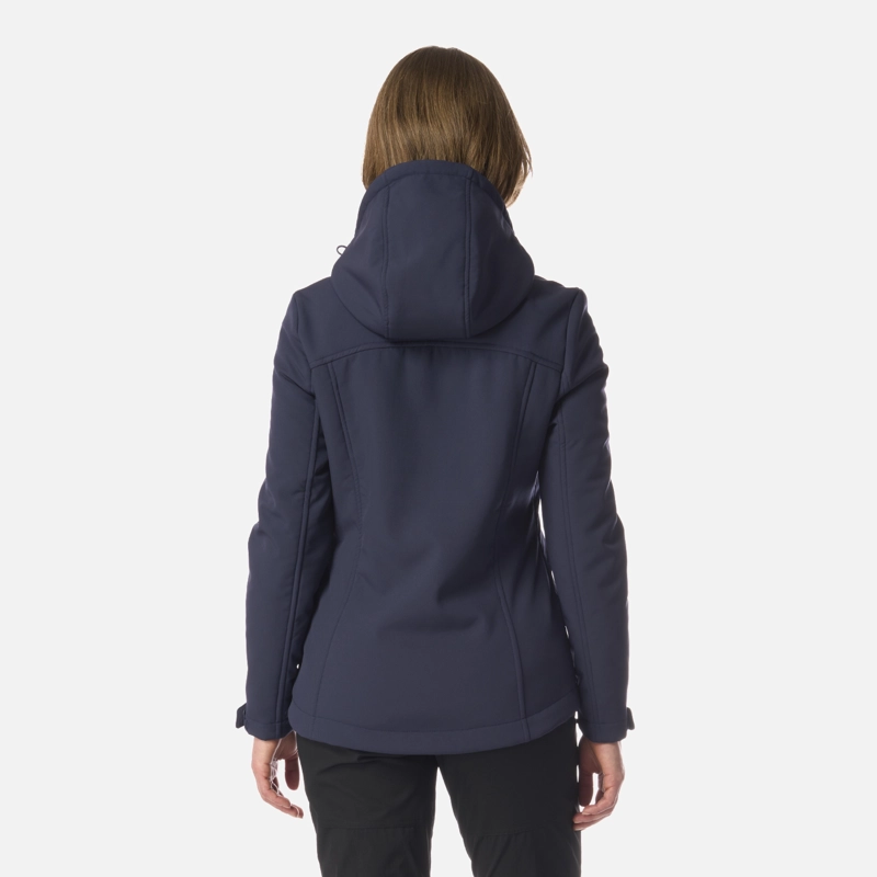 CHAQUETA MUJER MACAYA SOFTSHELL HOODY JACKET AZUL MARINO LIPPI I26 - 3