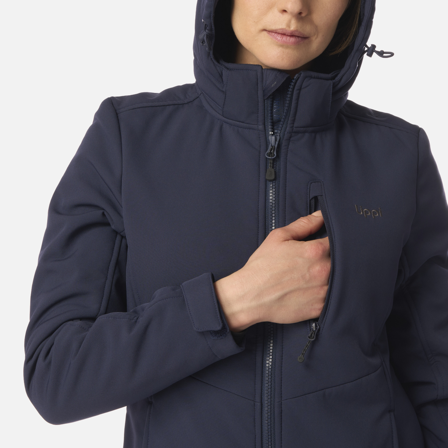 CHAQUETA MUJER MACAYA SOFTSHELL HOODY JACKET AZUL MARINO LIPPI I26 - 5