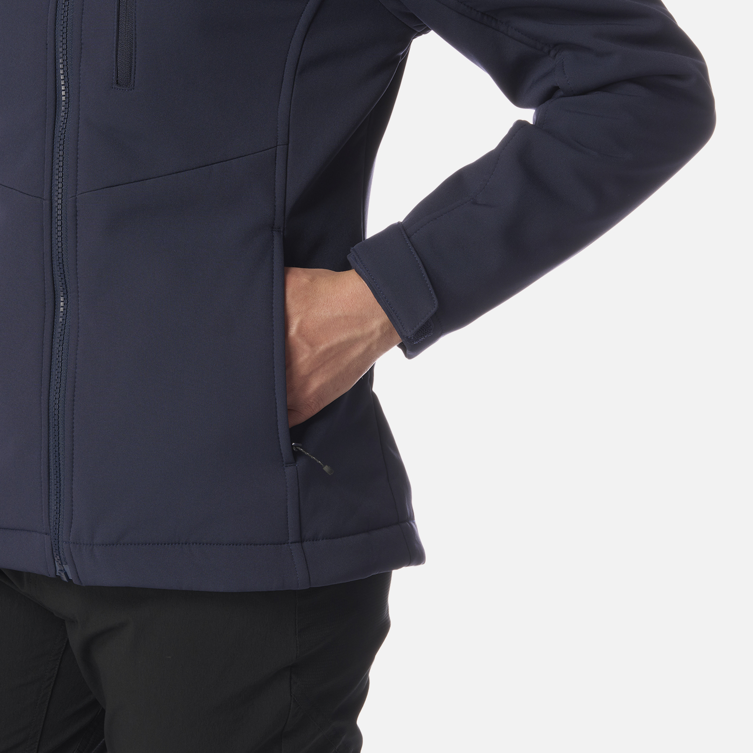 CHAQUETA MUJER MACAYA SOFTSHELL HOODY JACKET AZUL MARINO LIPPI I26 - 6