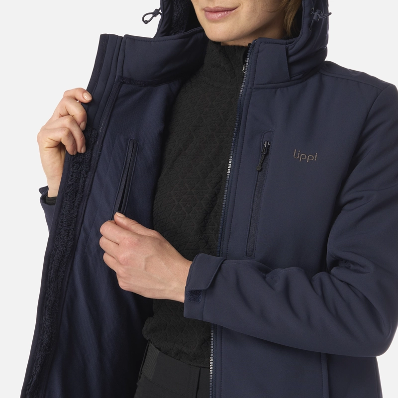 CHAQUETA MUJER MACAYA SOFTSHELL HOODY JACKET AZUL MARINO LIPPI I26 - 9
