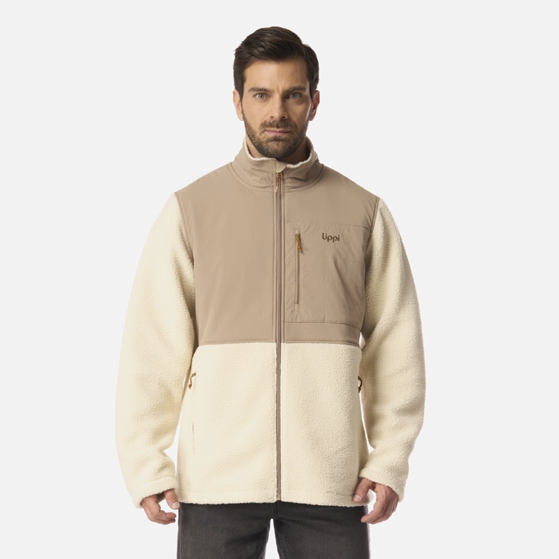 POLAR HOMBRE GLACIAR SHERPA-PRO JACKET BEIGE LIPPI I26 - 1
