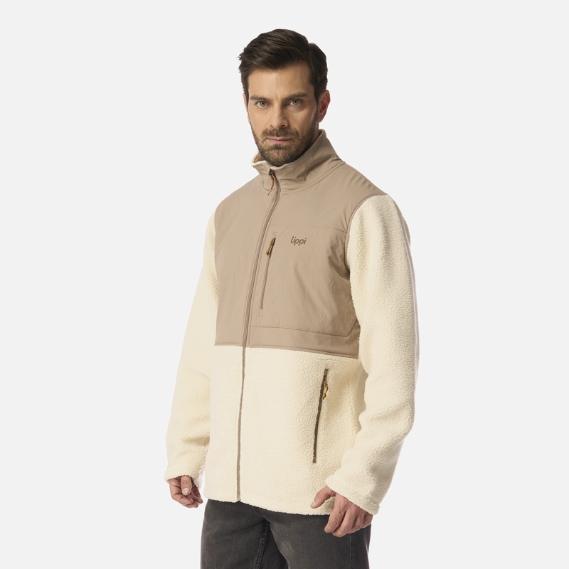 POLAR HOMBRE GLACIAR SHERPA-PRO JACKET BEIGE LIPPI I26 - 2