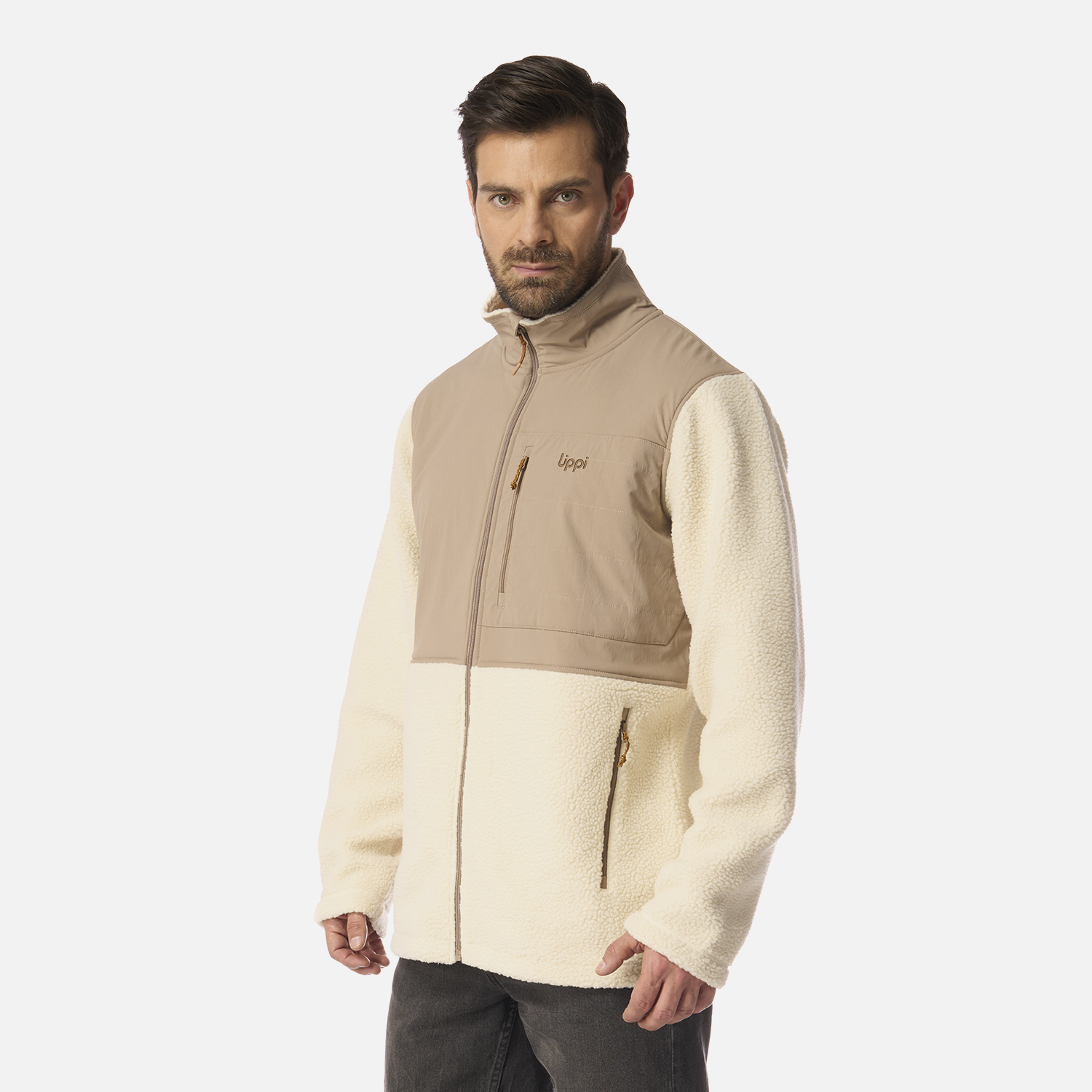 POLAR HOMBRE GLACIAR SHERPA-PRO JACKET BEIGE LIPPI I26 - 2
