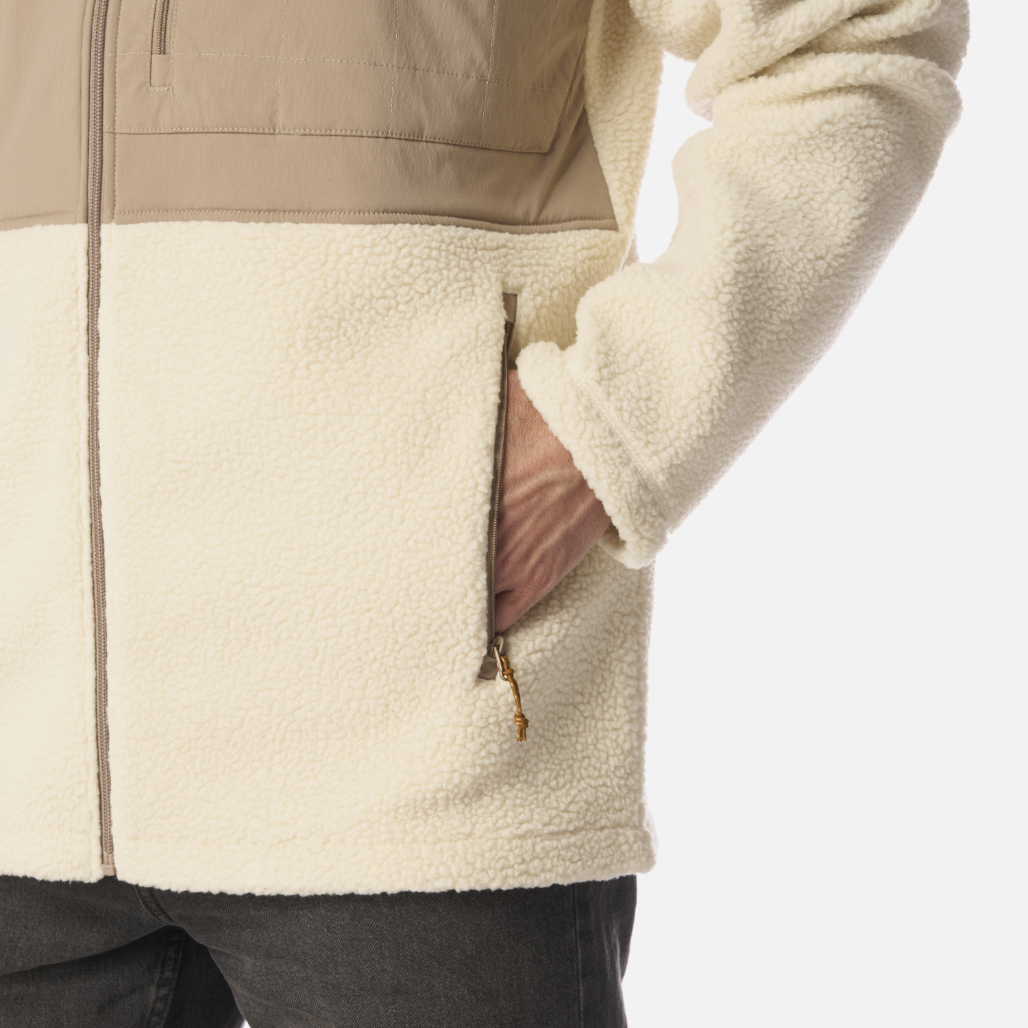POLAR HOMBRE GLACIAR SHERPA-PRO JACKET BEIGE LIPPI I26 - 5