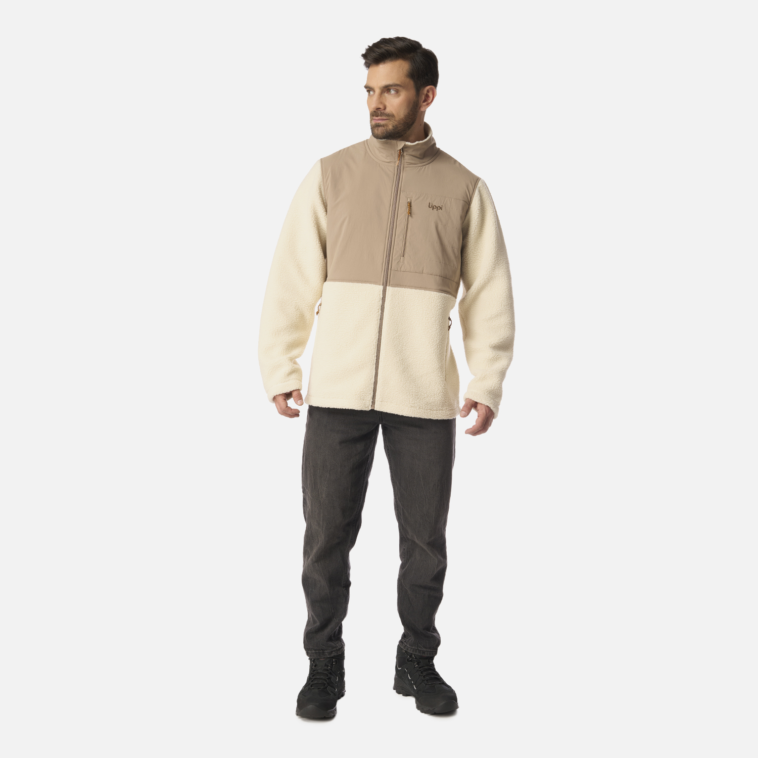 POLAR HOMBRE GLACIAR SHERPA-PRO JACKET BEIGE LIPPI I26 - 6