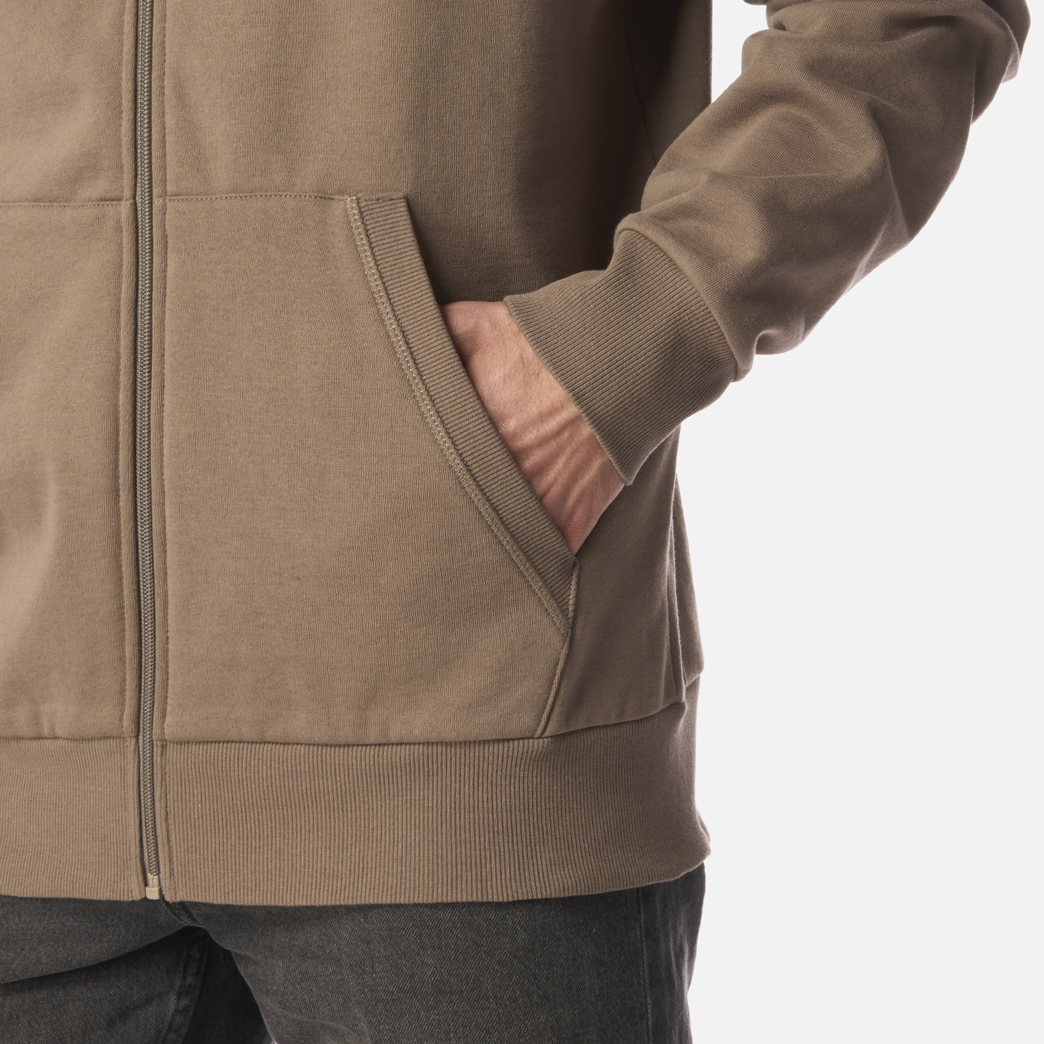 POLERON HOMBRE ULMO FULL ZIP HOODY SWEATSHIRT CAFE LIPPI I26 - 5