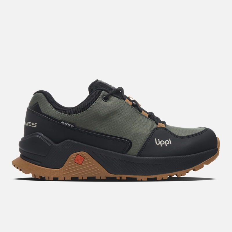 ZAPATILLA TEEN BOY MOTION LOW TEEN B-DRY VERDE MILITAR LIPPI I26 - 1