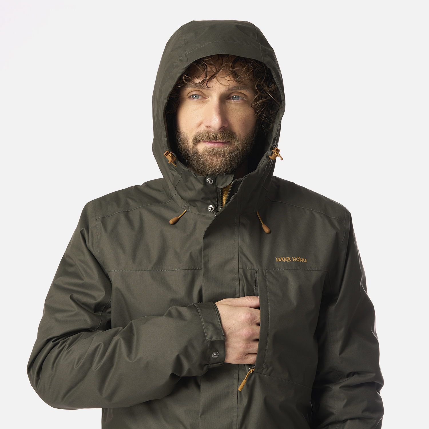CHAQUETA HOMBRE TERRANOVA VERDE MILITAR HAKA HONU I26 - 4
