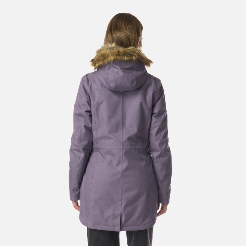 CHAQUETA MUJER ROBLE B-DRY HOODY JACKET VIOLETA MELANGE LIPPI - 3
