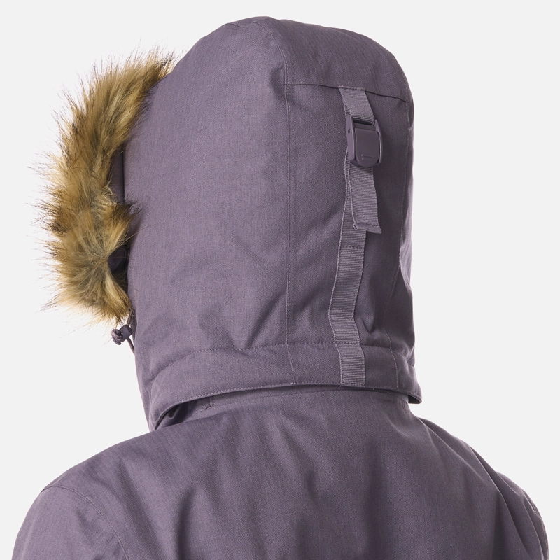 CHAQUETA MUJER ROBLE B-DRY HOODY JACKET VIOLETA MELANGE LIPPI - 9