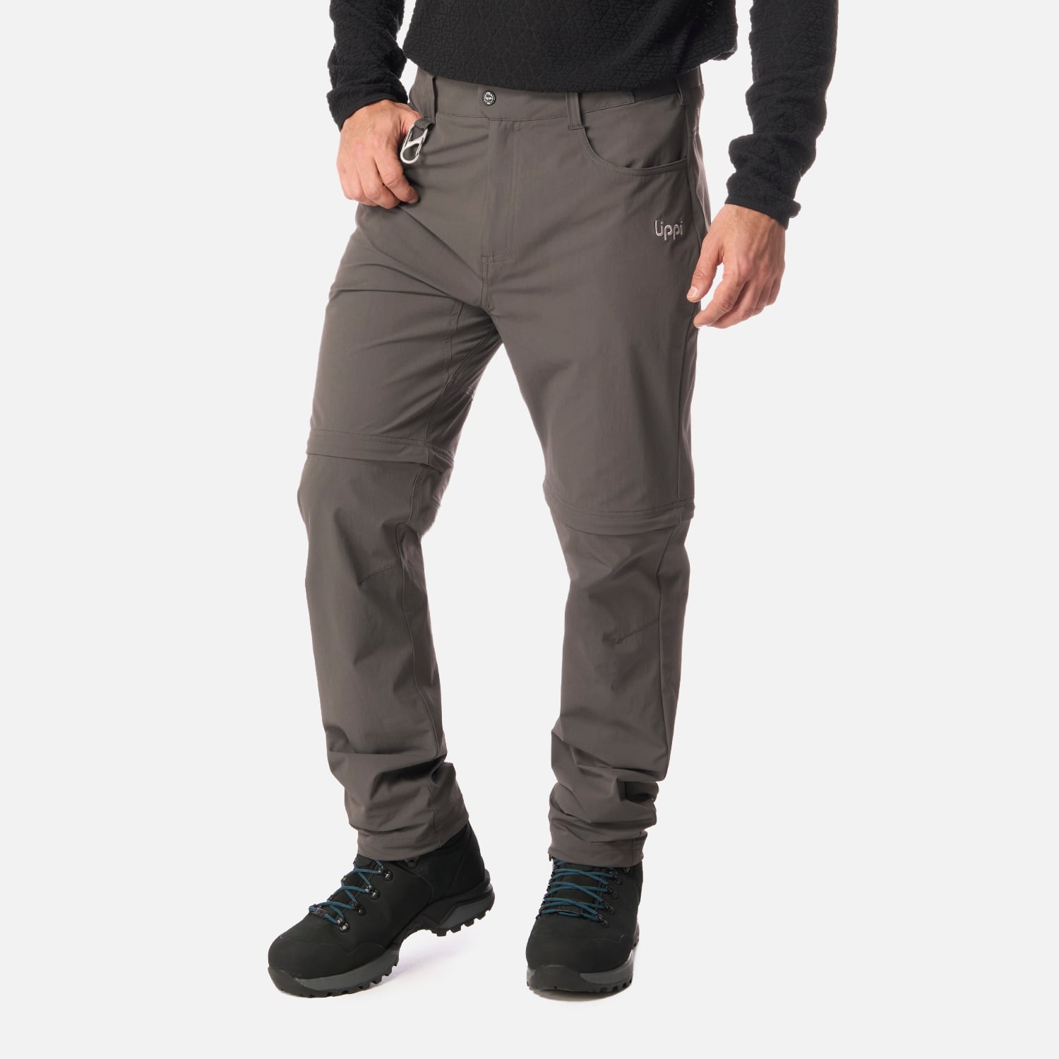 PANTALON HOMBRE LENNOX Q-DRY MIX-2 PANTS GRAFITO LIPPI I26 - 2