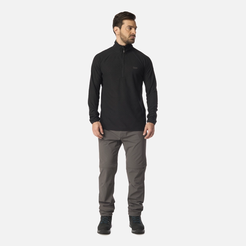 PANTALON HOMBRE LENNOX Q-DRY MIX-2 PANTS GRAFITO LIPPI I26 - 9