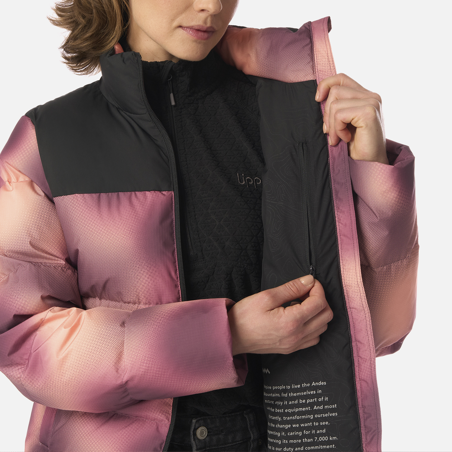 CHAQUETA MUJER URBAN DOWN JACKET PRINT VINO LIPPI I26 - 7