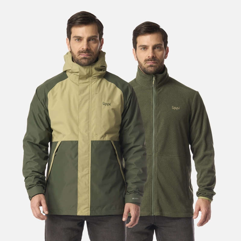 CHAQUETA HOMBRE LAKE FUSION 3 B-DRY JACKET VERDE MILITAR LIPPI - 1