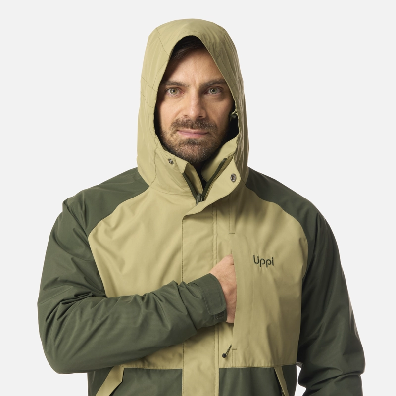 CHAQUETA HOMBRE LAKE FUSION 3 B-DRY JACKET VERDE MILITAR LIPPI - 5