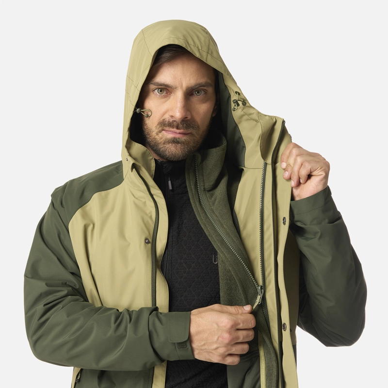 CHAQUETA HOMBRE LAKE FUSION 3 B-DRY JACKET VERDE MILITAR LIPPI - 9