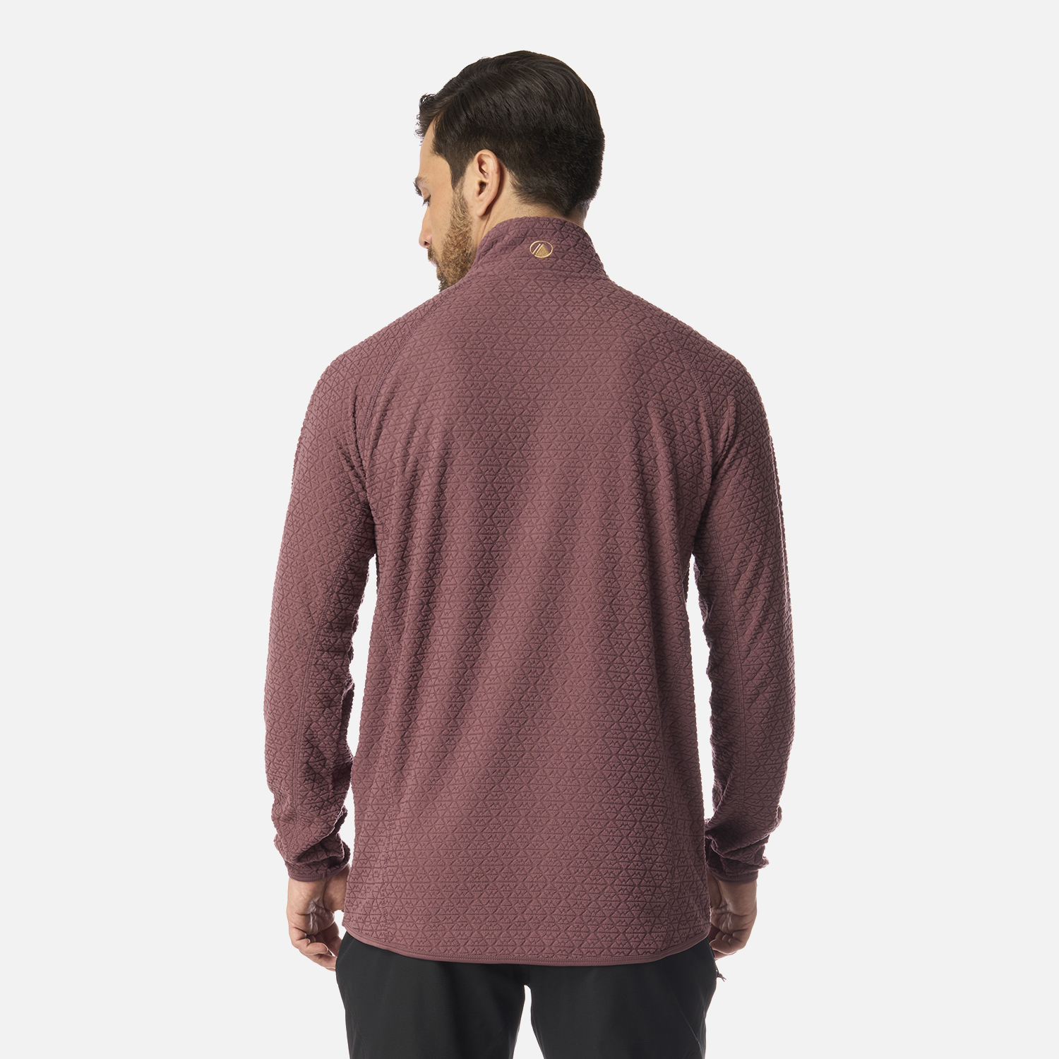 POLERON HOMBRE JACARANDA NANO-F 1/4 ZIP VINO LIPPI I26 - 3
