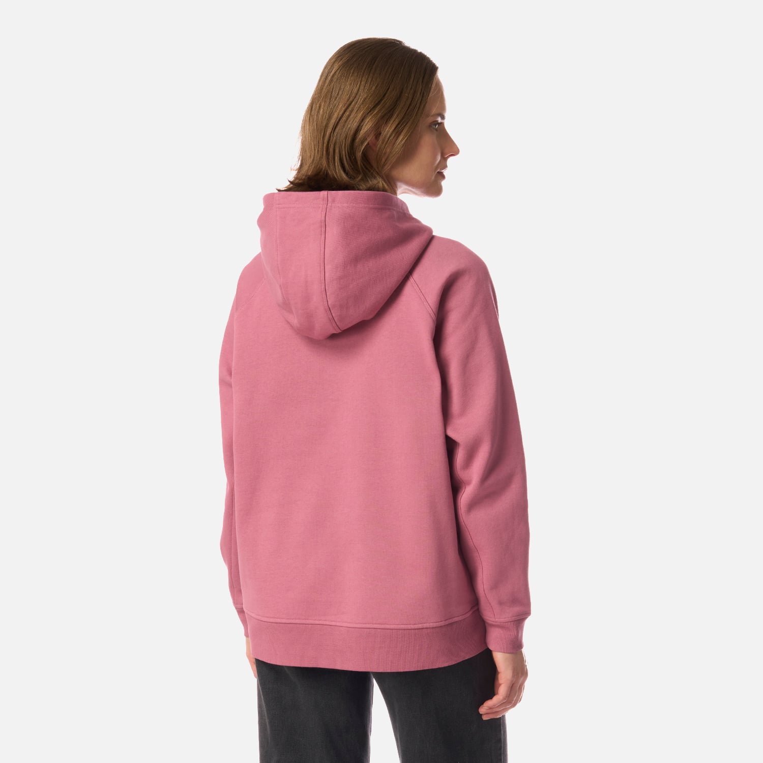 POLERON MUJER INSIGNE HOODY SWEATSHIRT FRONT PRINT ROSA OSCURO LIPPI I26 - 3