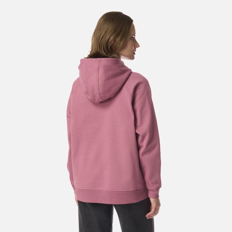 POLERON MUJER INSIGNE HOODY SWEATSHIRT FRONT PRINT ROSA OSCURO LIPPI I26 - 3