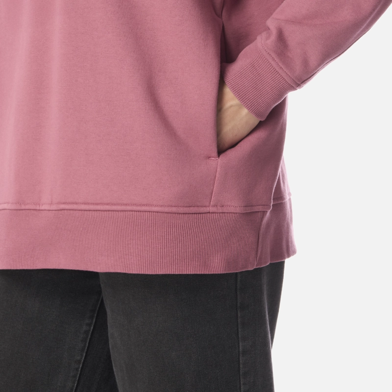 POLERON MUJER INSIGNE HOODY SWEATSHIRT FRONT PRINT ROSA OSCURO LIPPI I26 - 5