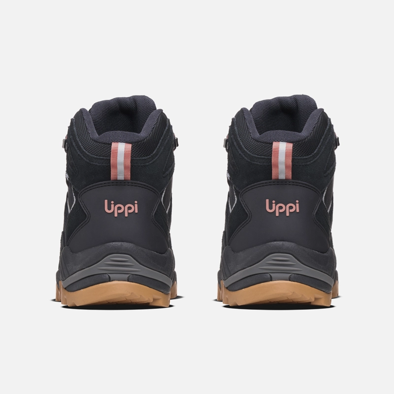 BOTIN MUJER PUELO CS HI NEGRO / CAFE LIPPI I26 - 5