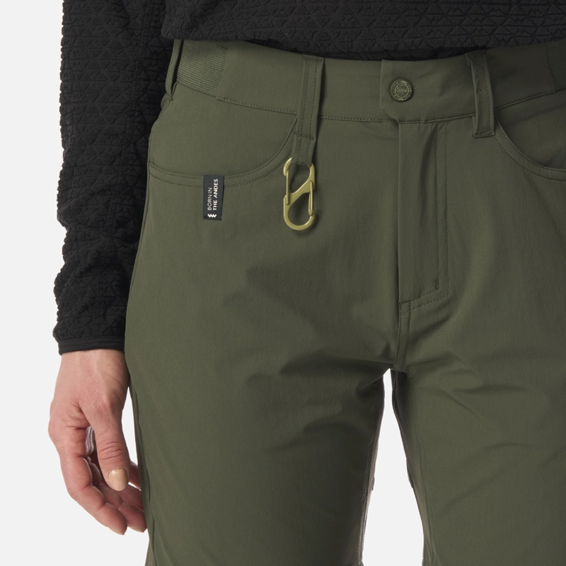 PANTALON MUJER LENNOX Q-DRY MIX-2 PANTS VERDE MILITAR LIPPI I26 - 5