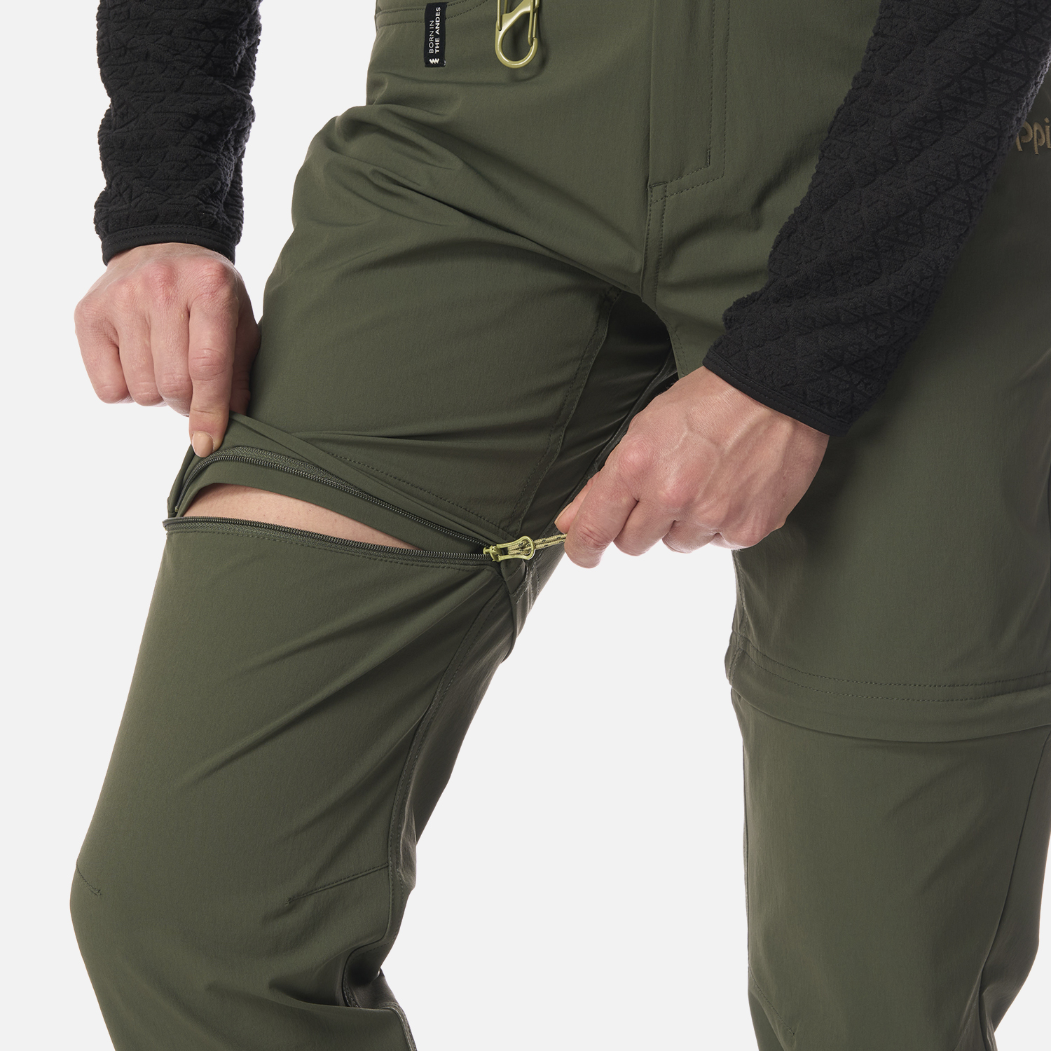PANTALON MUJER LENNOX Q-DRY MIX-2 PANTS VERDE MILITAR LIPPI I26 - 6