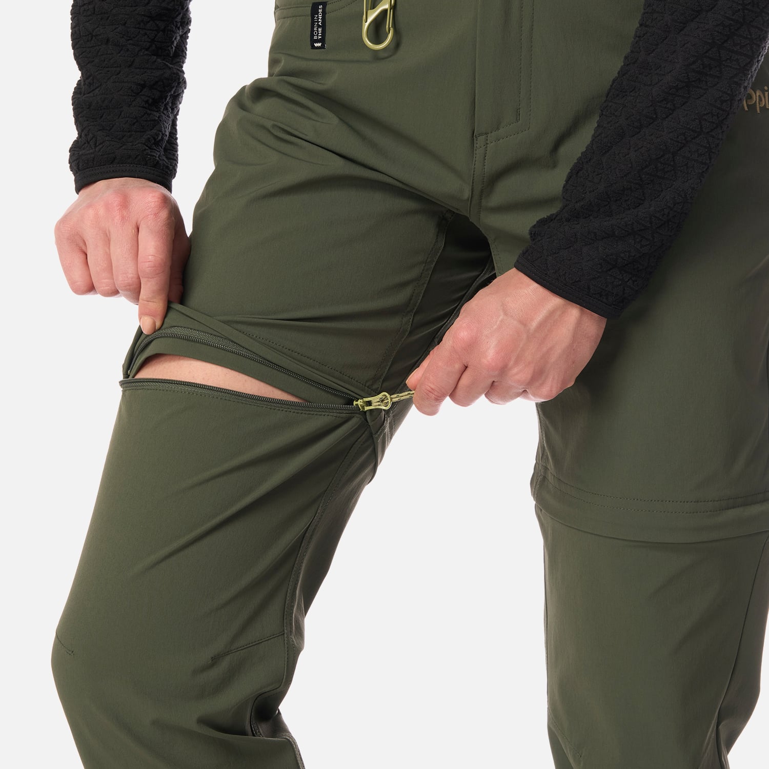 PANTALON MUJER LENNOX Q-DRY MIX-2 PANTS VERDE MILITAR LIPPI I26 - 6