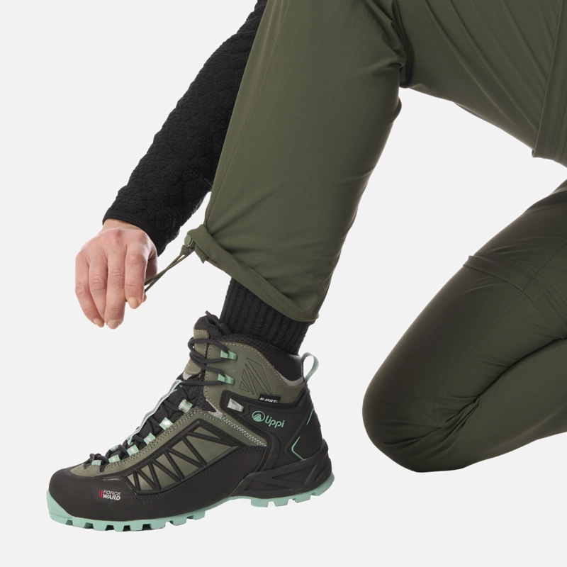 PANTALON MUJER LENNOX Q-DRY MIX-2 PANTS VERDE MILITAR LIPPI I26 - 7