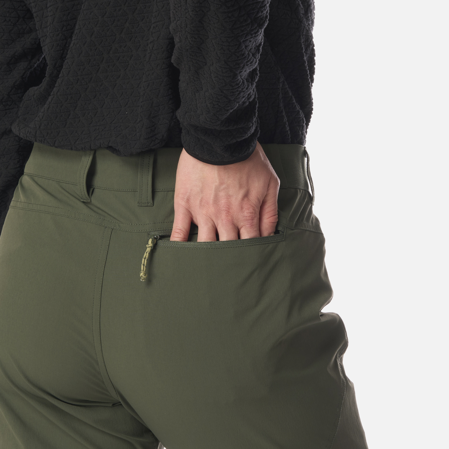 PANTALON MUJER LENNOX Q-DRY MIX-2 PANTS VERDE MILITAR LIPPI I26 - 8