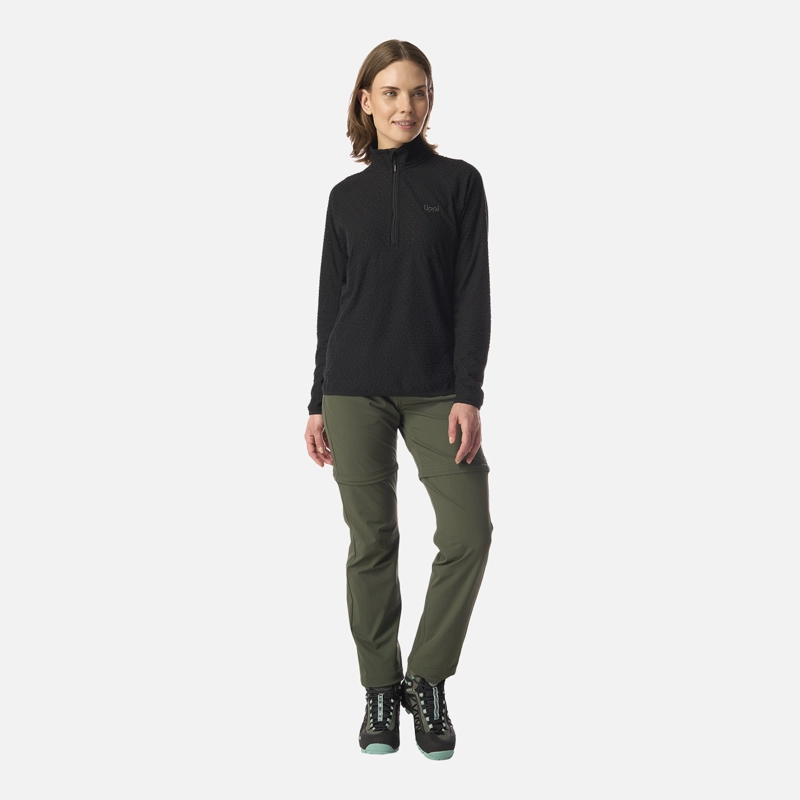 PANTALON MUJER LENNOX Q-DRY MIX-2 PANTS VERDE MILITAR LIPPI I26 - 9