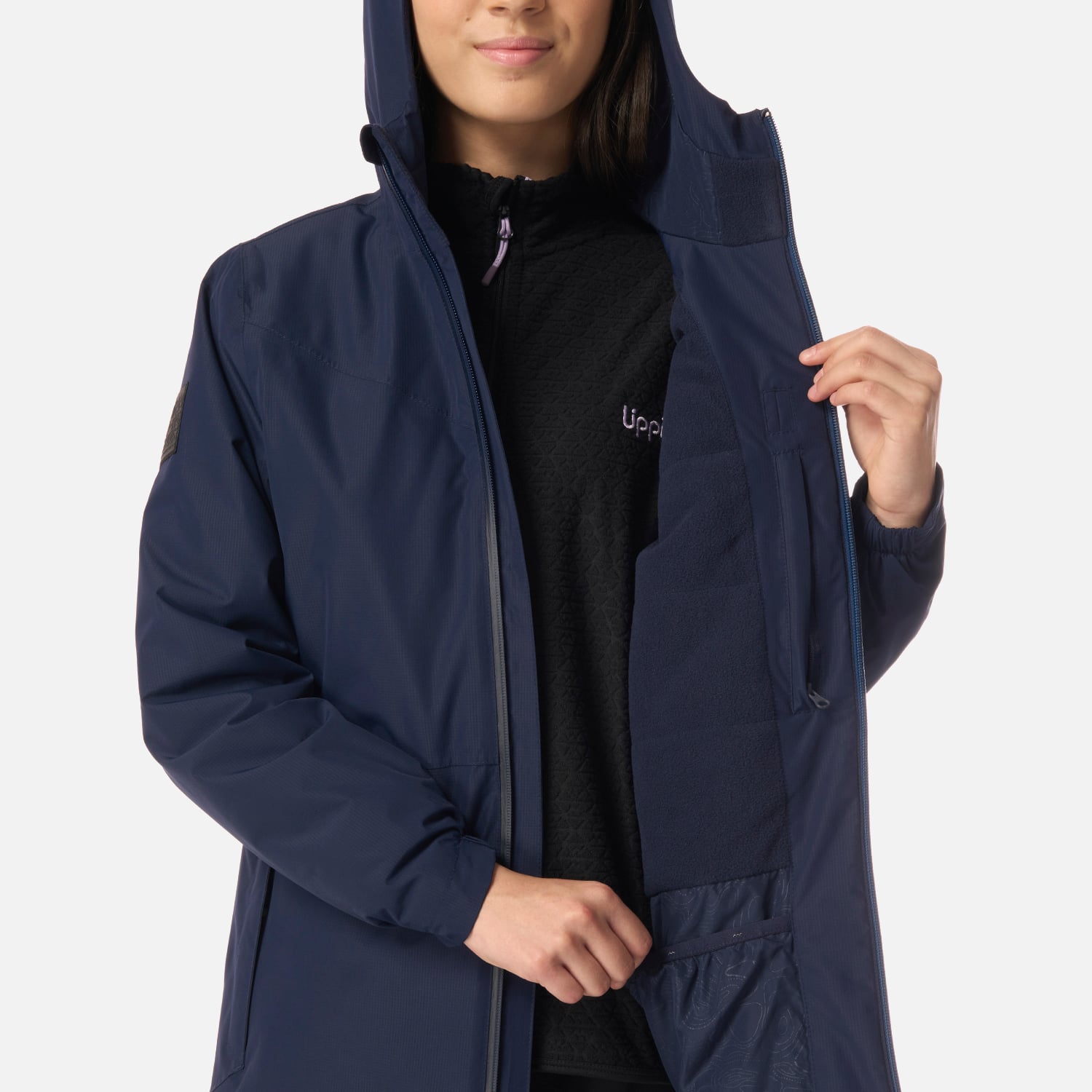 CHAQUETA TEEN GIRL COLD PLACE B-DRY HOODY JACKET AZUL MARINO LIPPI I26 - 8