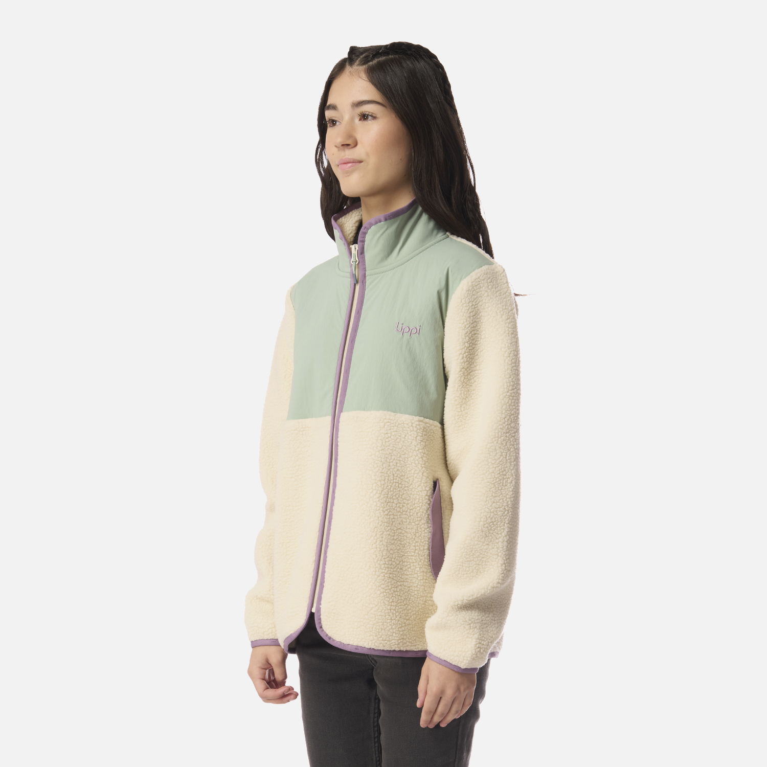 POLAR TEEN GIRL GLACIAR SHERPA-PRO JACKET BEIGE LIPPI I26 - 2