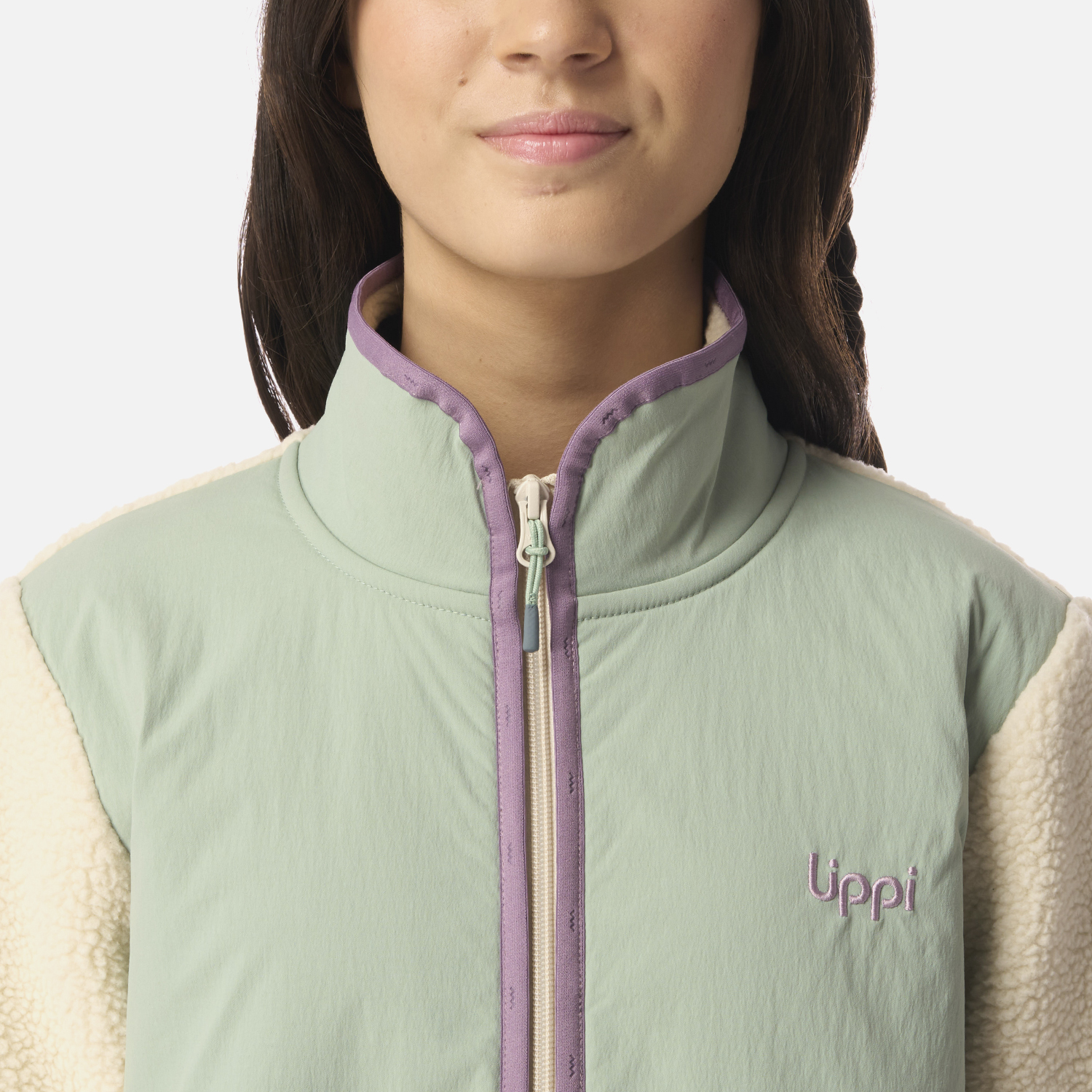 POLAR TEEN GIRL GLACIAR SHERPA-PRO JACKET BEIGE LIPPI I26 - 4