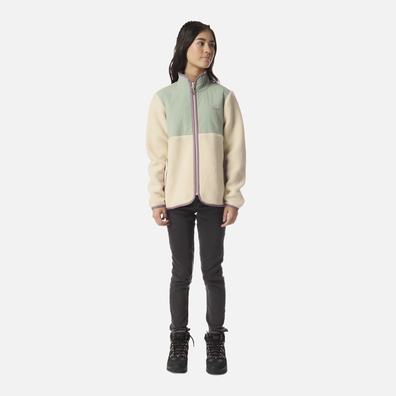 POLAR TEEN GIRL GLACIAR SHERPA-PRO JACKET BEIGE LIPPI I26 - 6