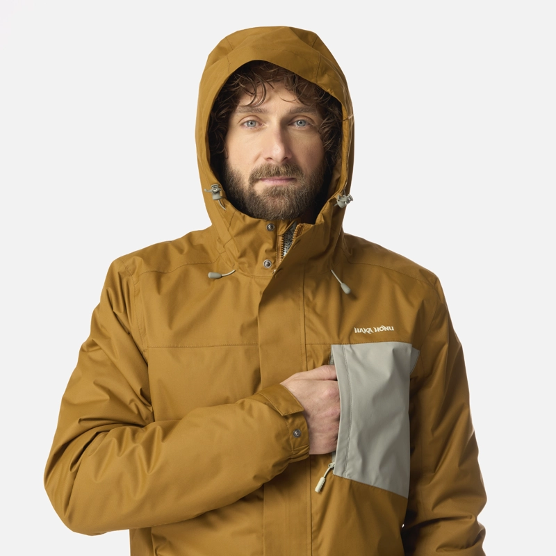 CHAQUETA HOMBRE TERRANOVA MOSTAZA OSCURO HAKA HONU - 4