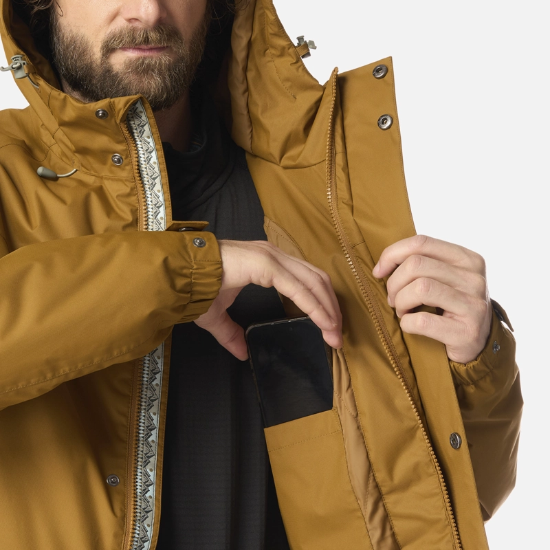 CHAQUETA HOMBRE TERRANOVA MOSTAZA OSCURO HAKA HONU - 8