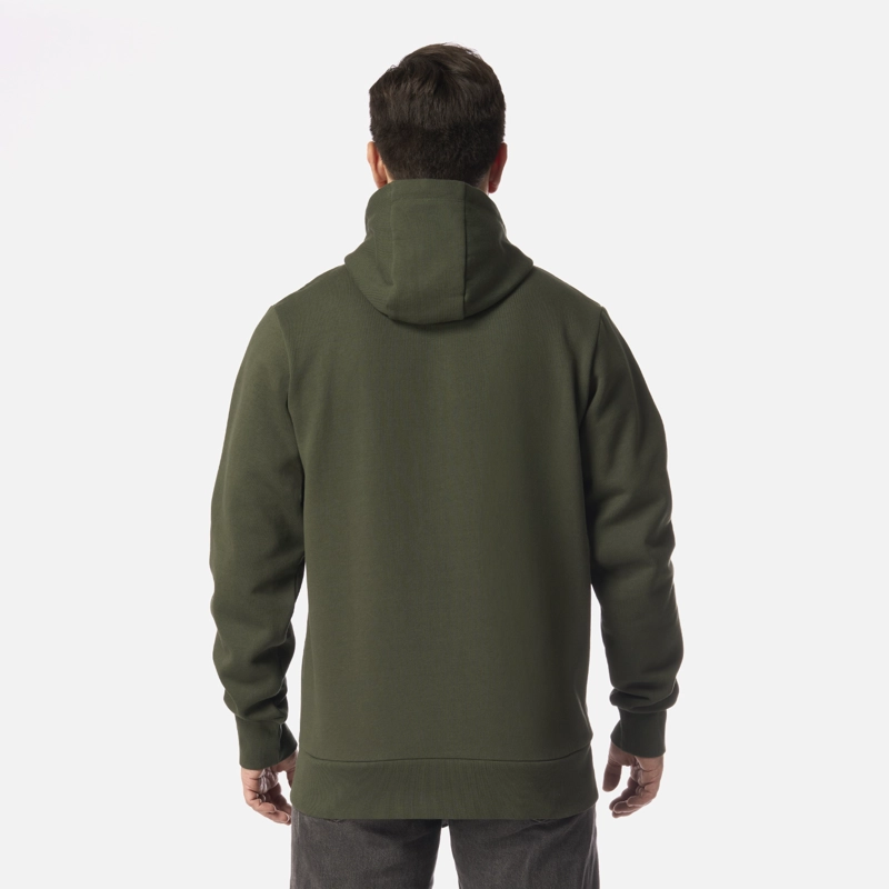 POLERON HOMBRE ULMO FULL ZIP HOODY SWEATSHIRT VERDE MILITAR LIPPI I26 - 3
