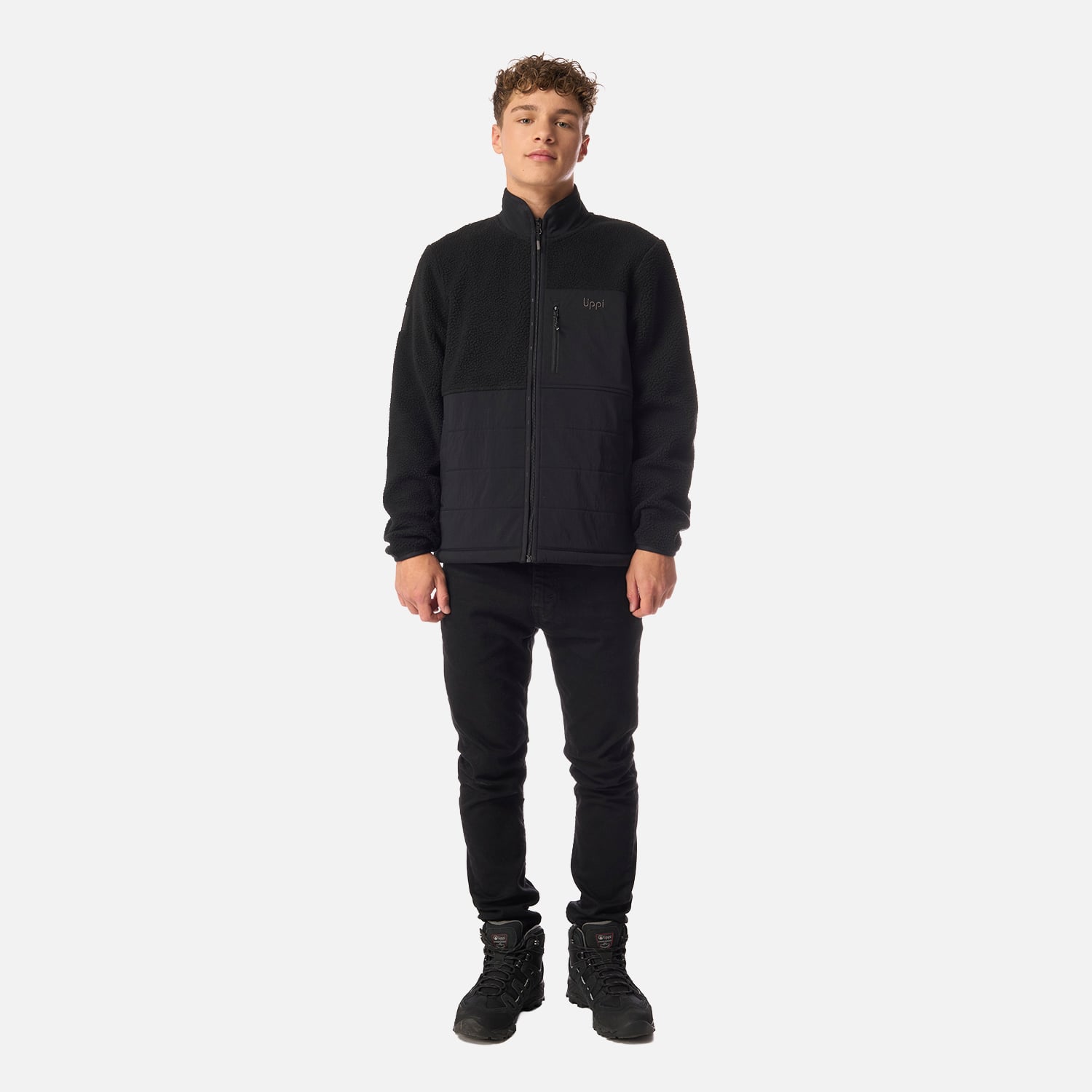 POLAR TEEN BOY GLACIAR SHERPA-PRO JACKET NEGRO LIPPI I26 - 6