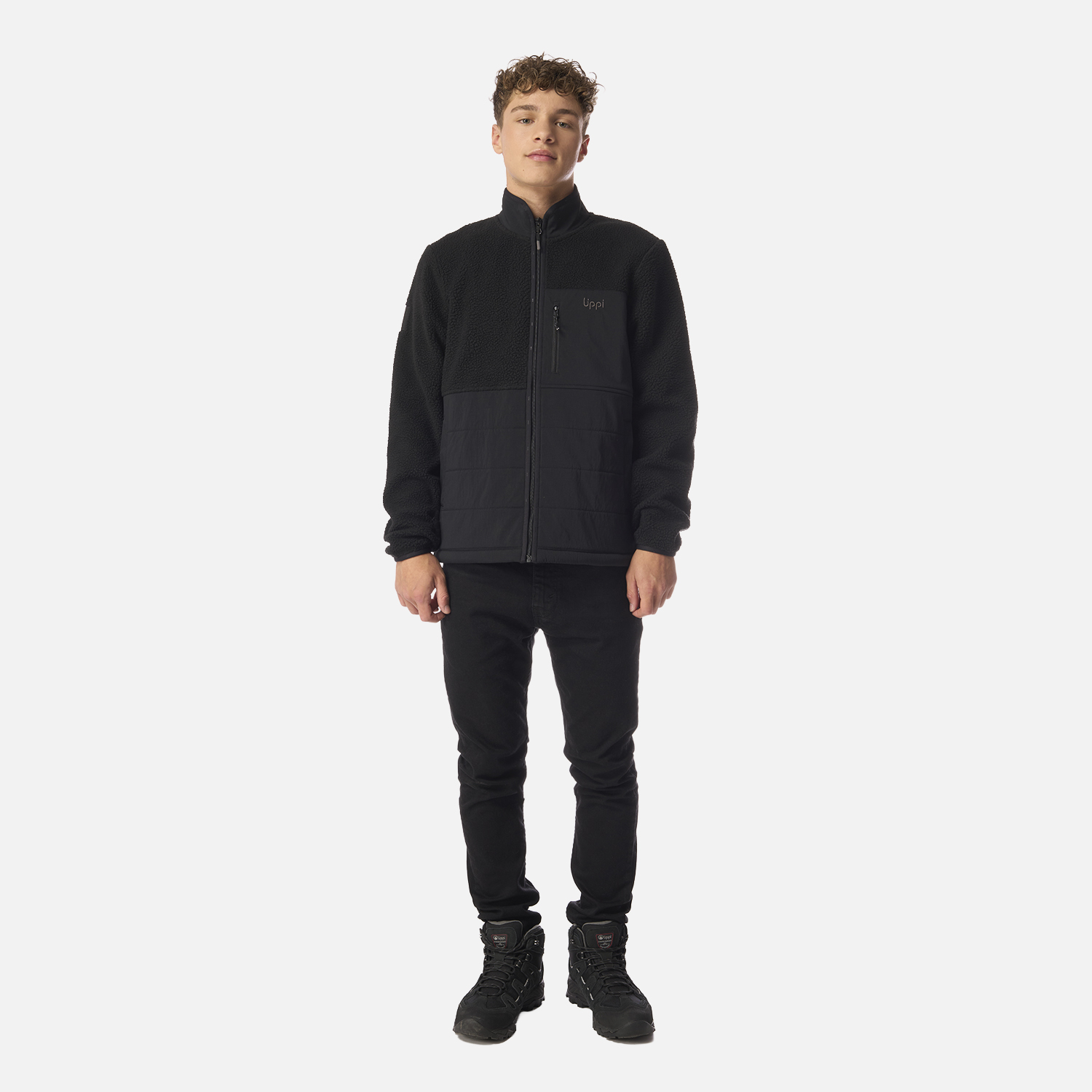 POLAR TEEN BOY GLACIAR SHERPA-PRO JACKET NEGRO LIPPI I26 - 6