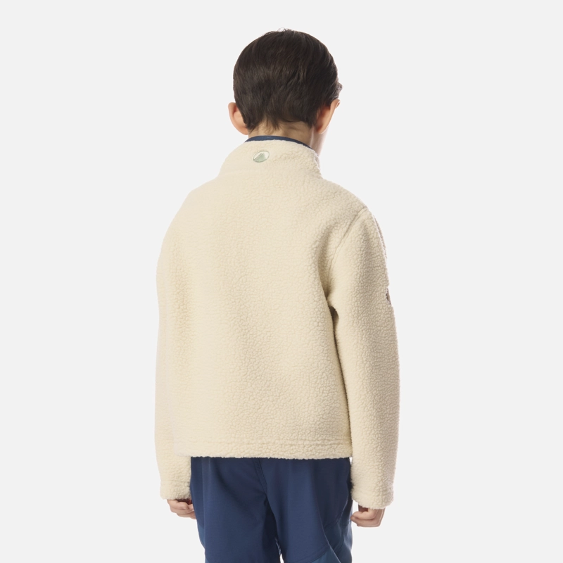 POLAR NIÑO GLACIAR SHERPA-PRO JACKET BEIGE / AZUL OSCURO LIPPI I26 - 3