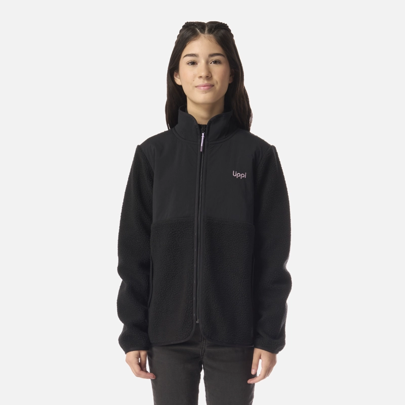 POLAR TEEN GIRL GLACIAR SHERPA-PRO JACKET NEGRO LIPPI I26 - 1